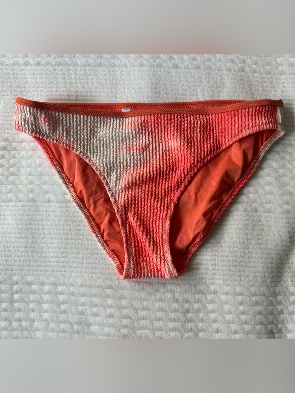 Aerie Coral Ribbed Bikini Bottom